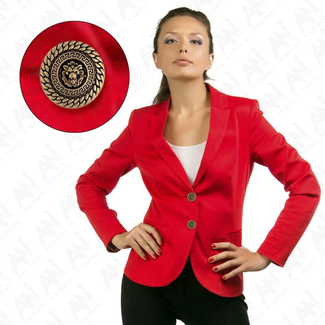 Fashionable metal buttons for coats, blazers, sherwanis, and trendy garments by Ani Accessories, perfect for every occasion