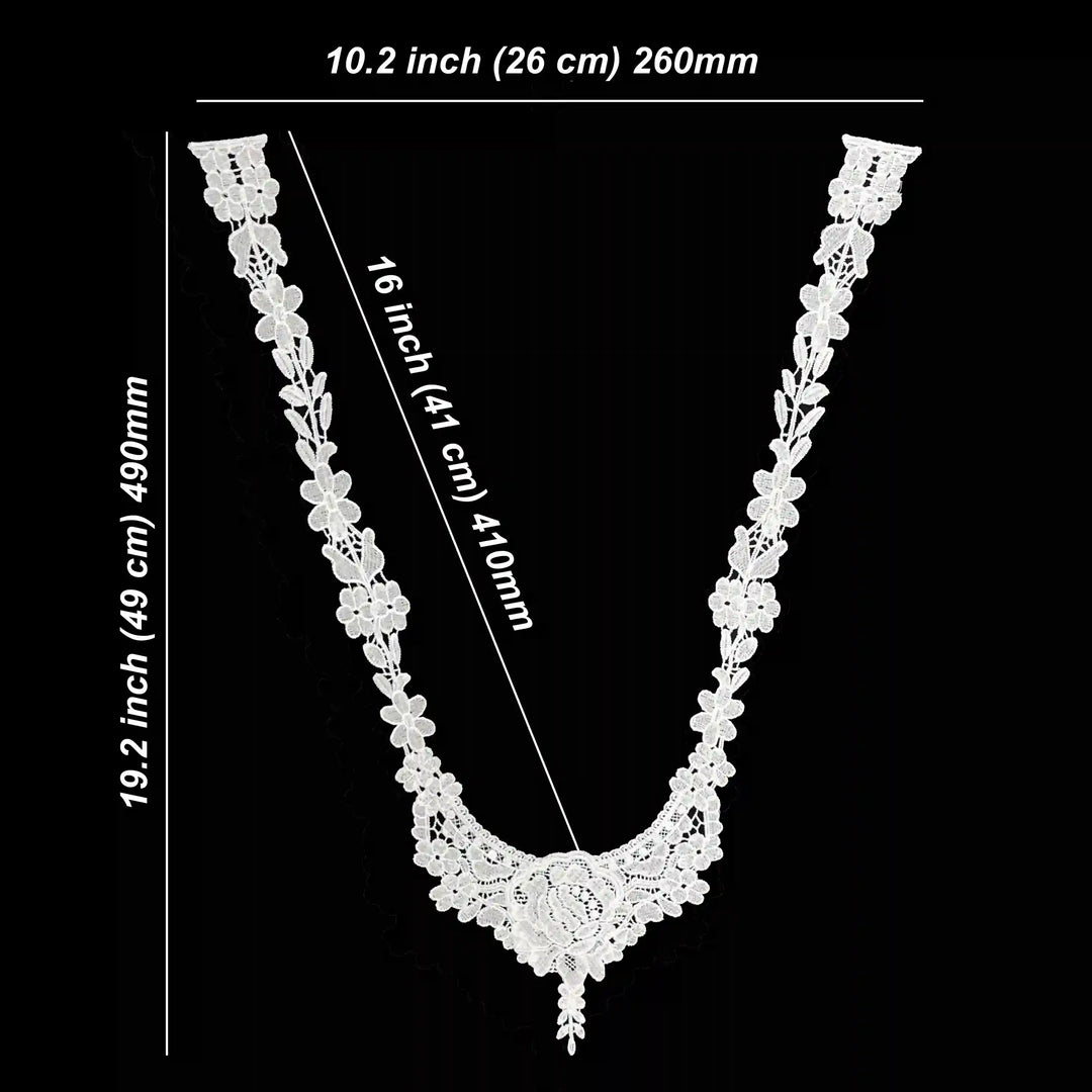 Contour line lace design by Ani Accessories ideal for apparel decoration, sewing and creative fashion work.