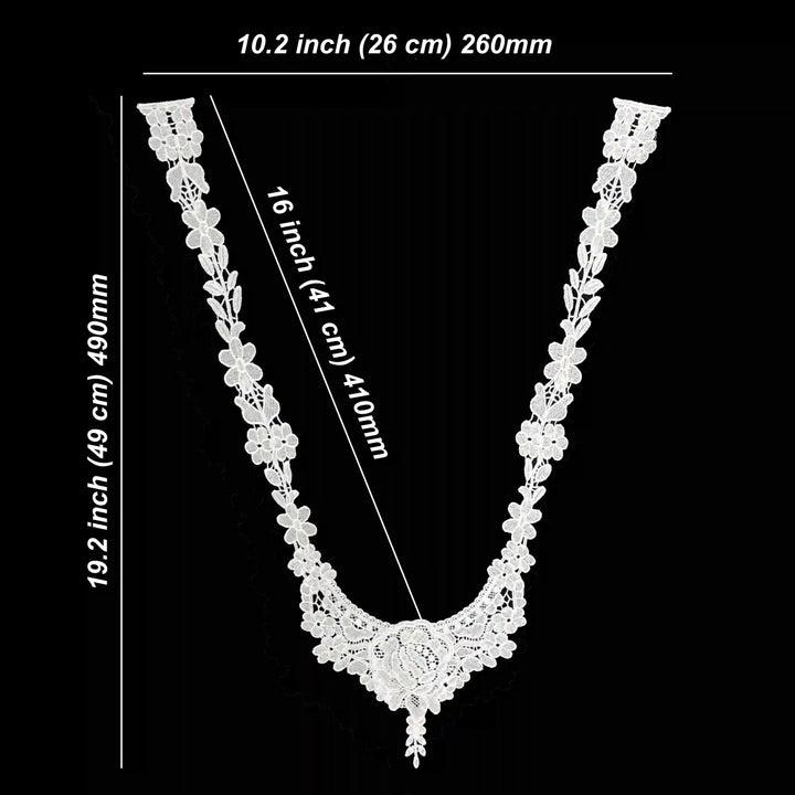 Contour line lace design by Ani Accessories ideal for apparel decoration, sewing and creative fashion work.