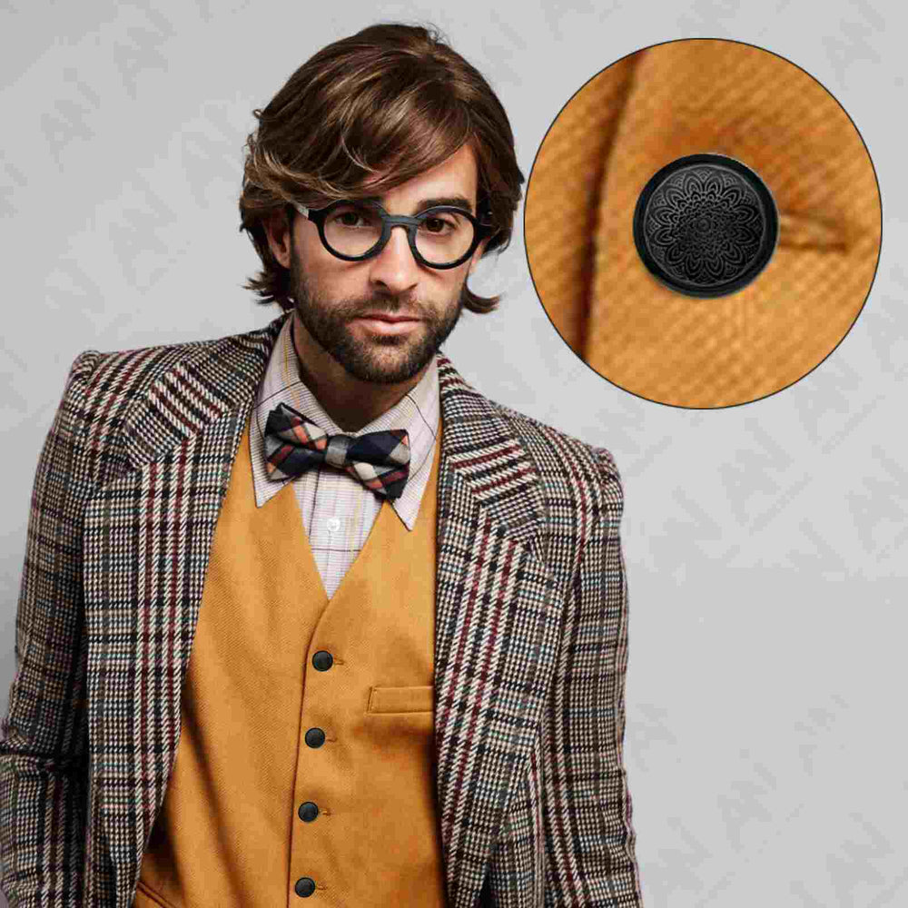 Cosmic Bloom Design Metal Buttons for Sewing & Clothing by Ani Accessories
