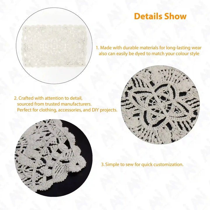 Rectangular Doily Appliqu Patch