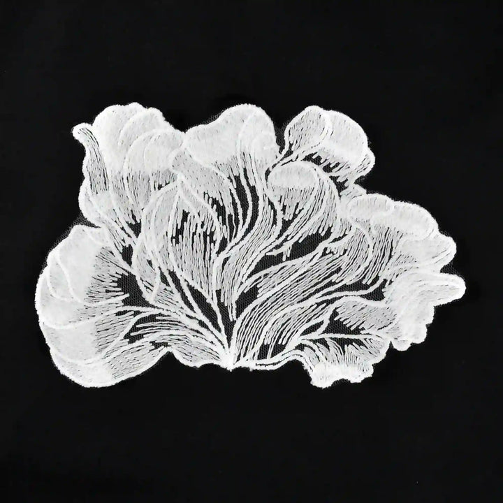 Wavy Floral Cloud Style Sew Patch