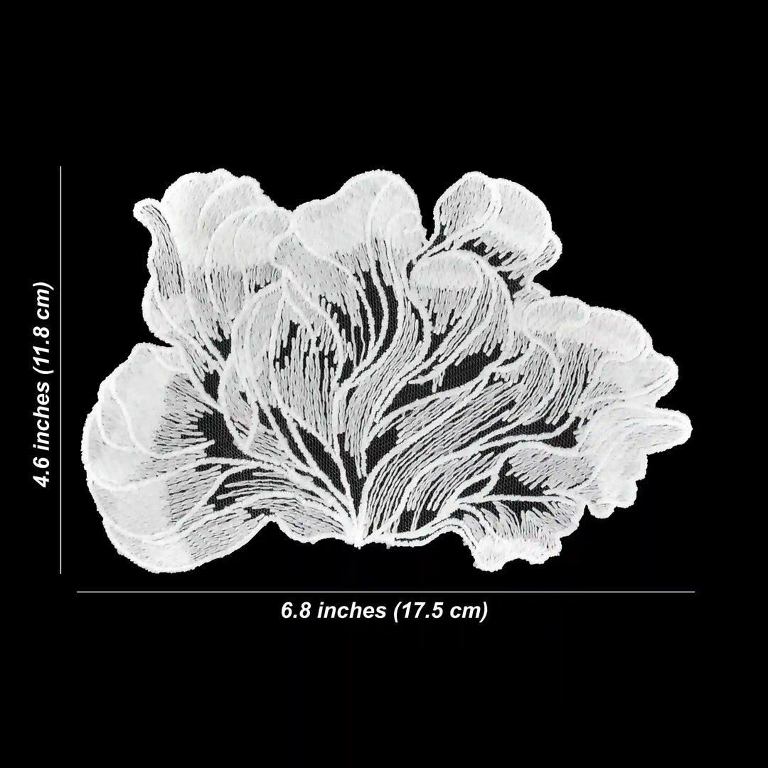 Wavy Floral Cloud Style Sew Patch