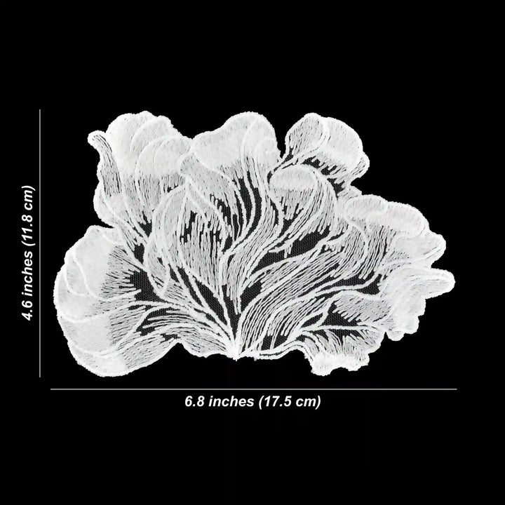 Wavy Floral Cloud Style Sew Patch