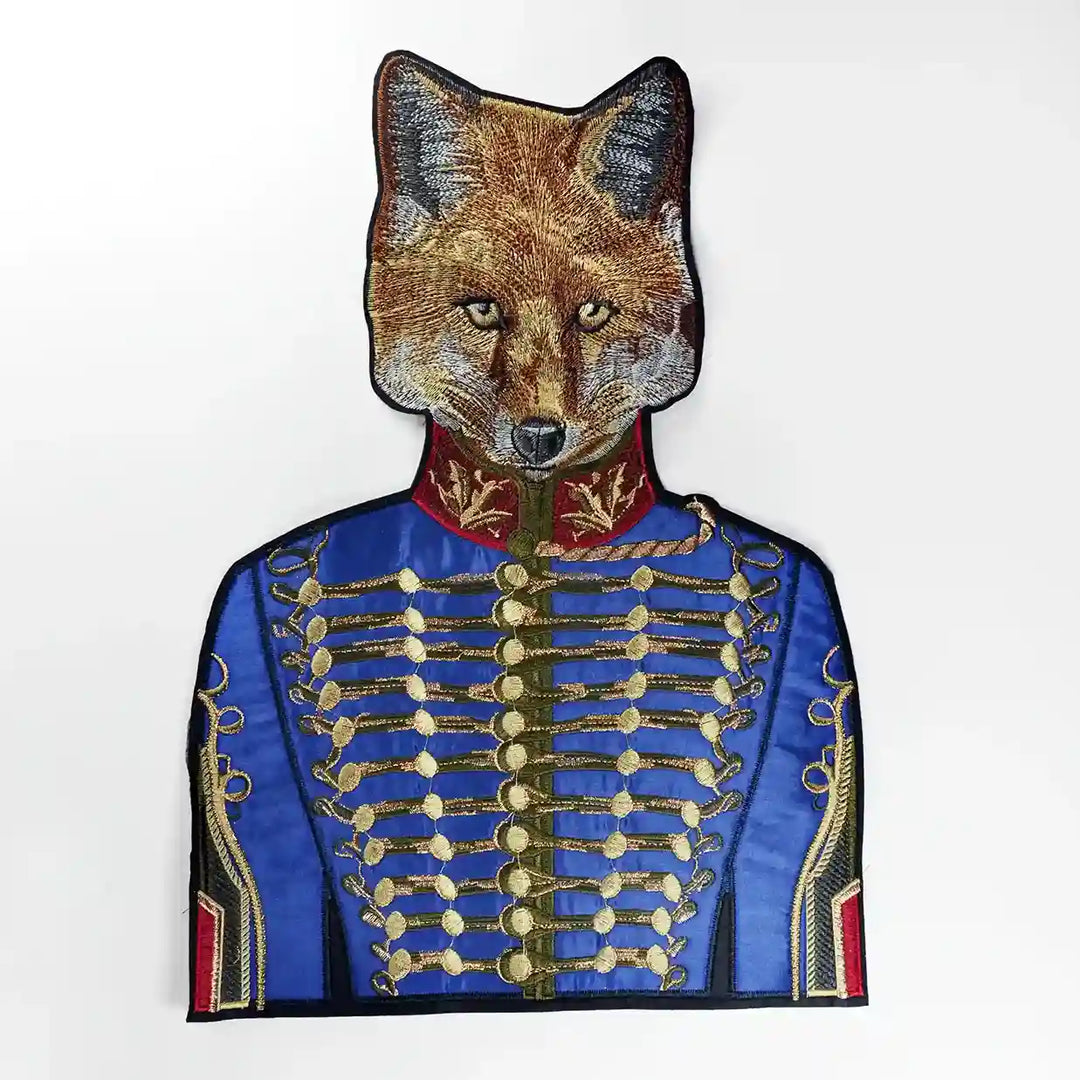 Fox Embroidery Sew Patch