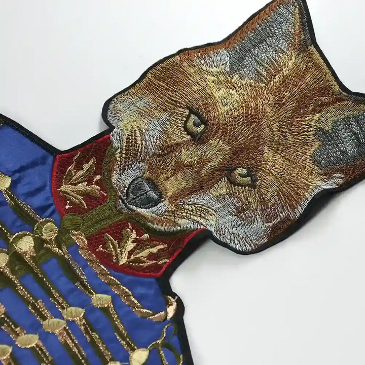Fox Embroidery Sew Patch