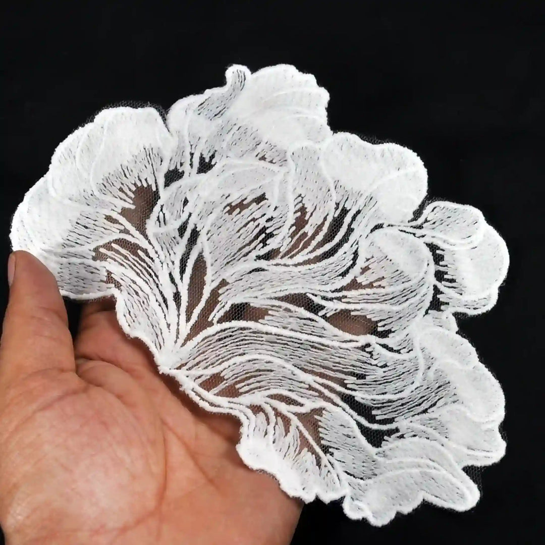 Wavy Floral Cloud Style Sew Patch
