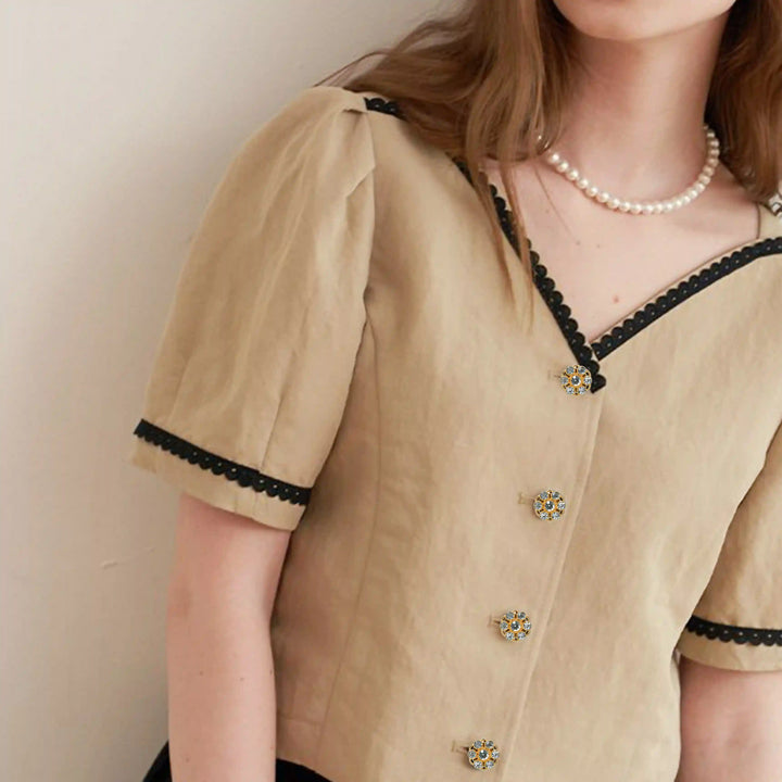 Elegant Rhinestone Cover Buttons