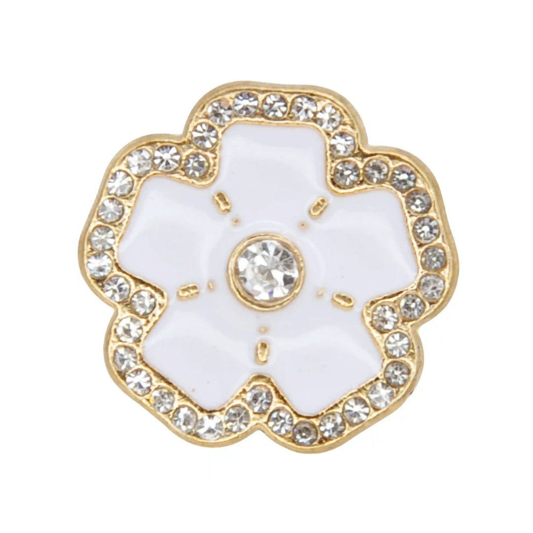 Marquise Style Flower Button Cover