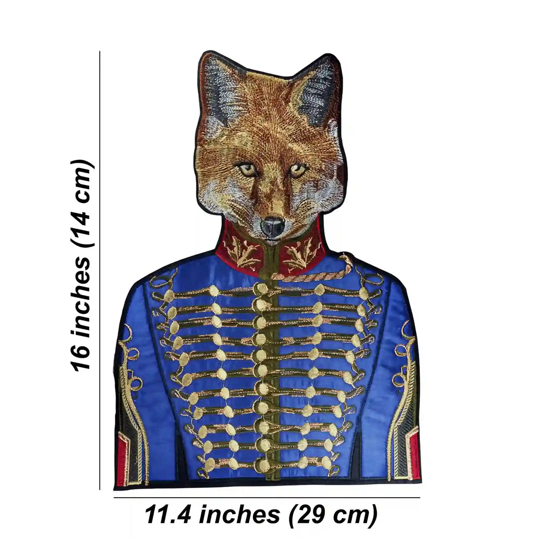 Fox Embroidery Sew Patch