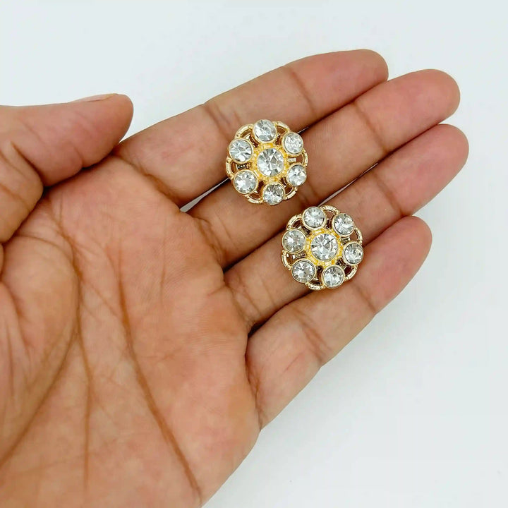 Elegant Rhinestone Cover Buttons