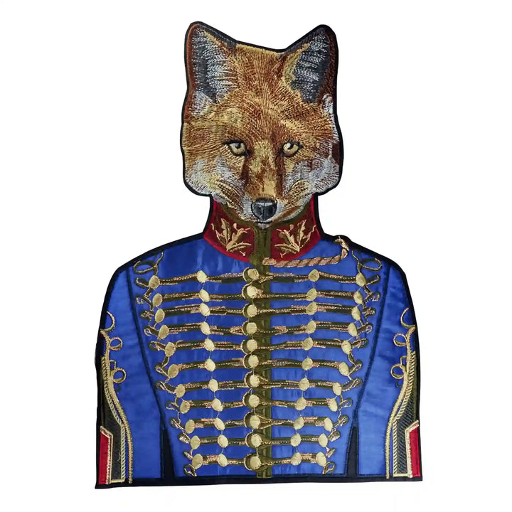 Fox Embroidery Sew Patch