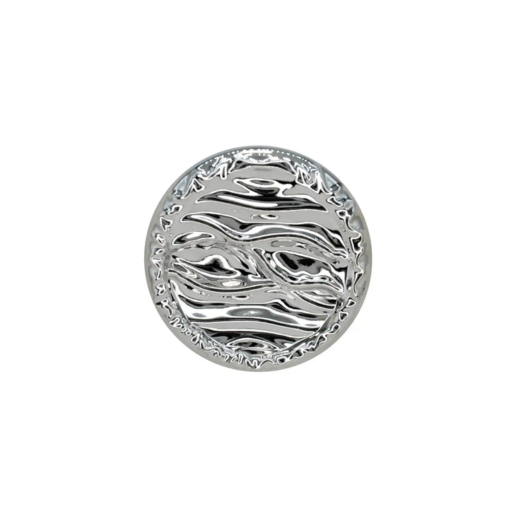Fluid Wave Pattern Metal Button | 18mm(28L), 20mm(32L) & 25mm(40L)