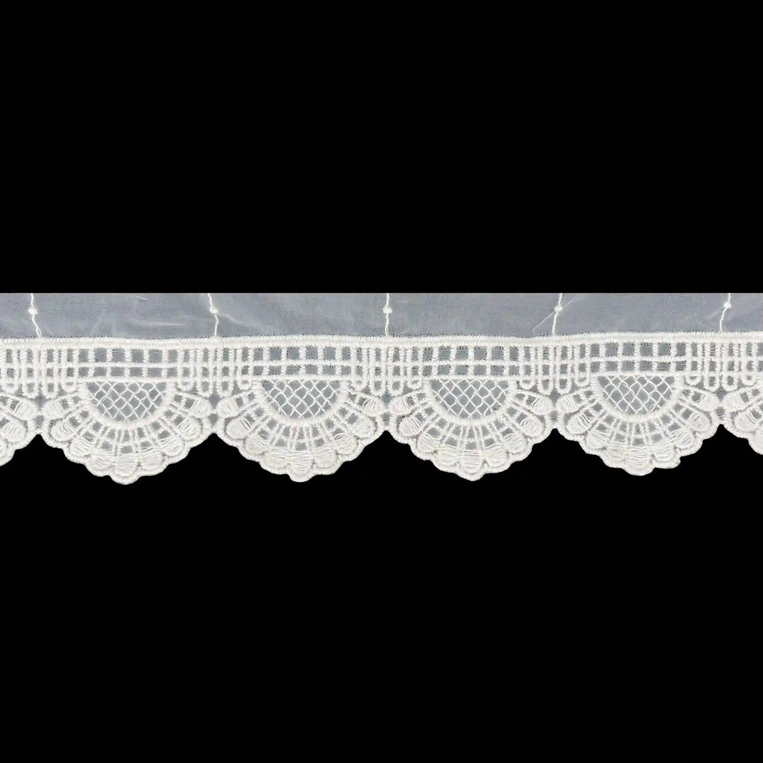 Scalloped Organza Lace | 2 Meters | SKU-CE-11