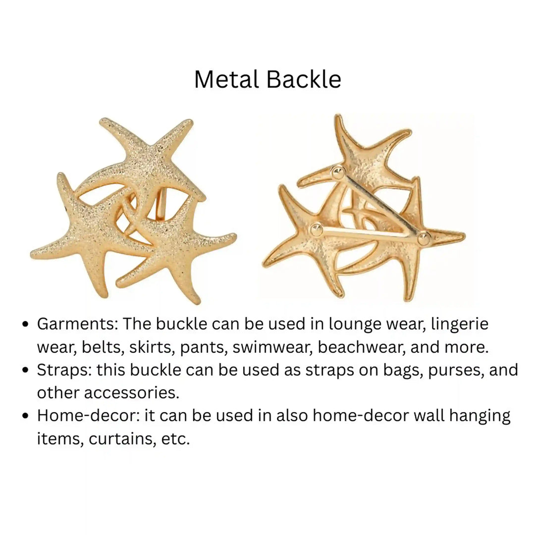 Triple Textured Starfish Buckle