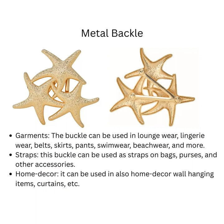 Triple Textured Starfish Buckle