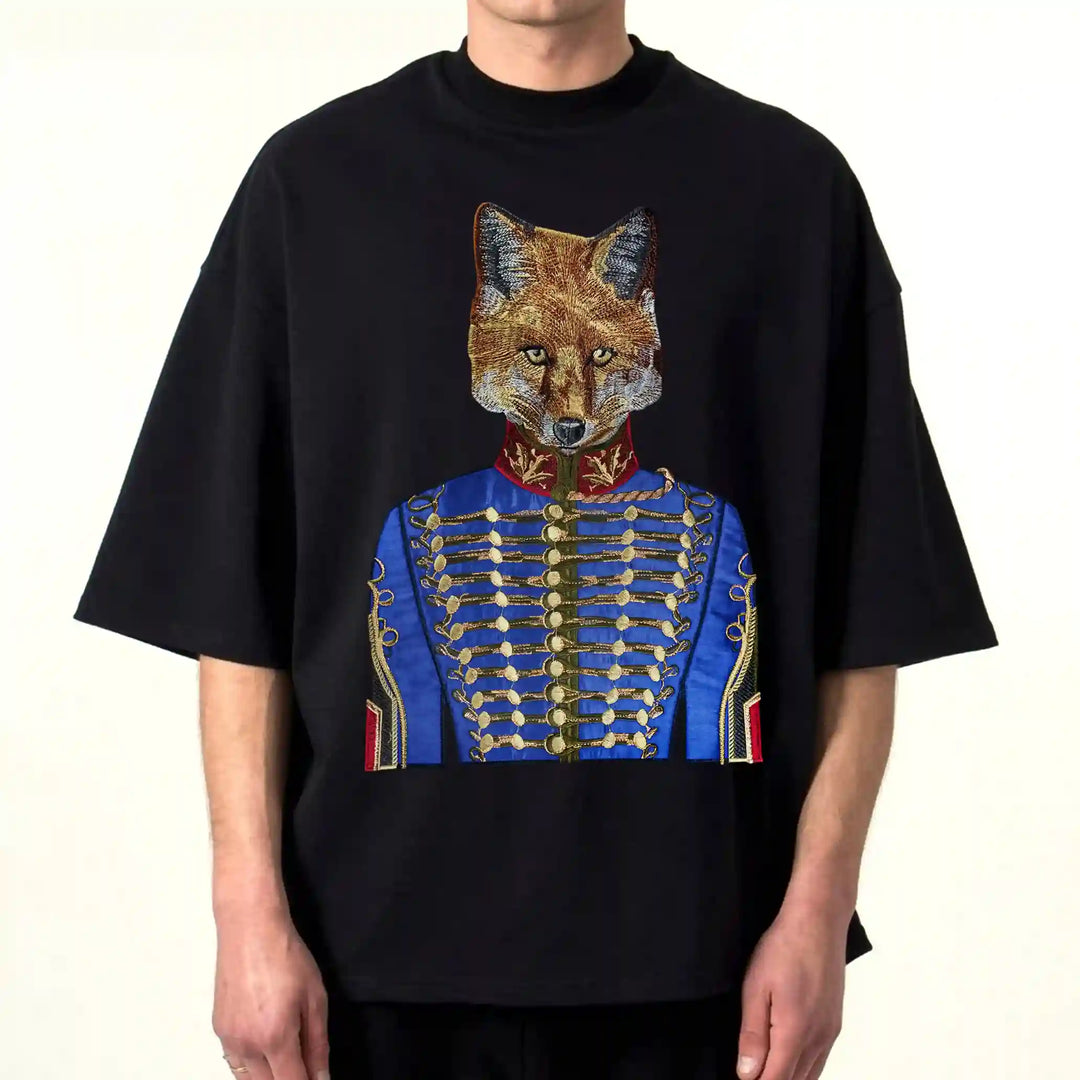 Fox Embroidery Sew Patch