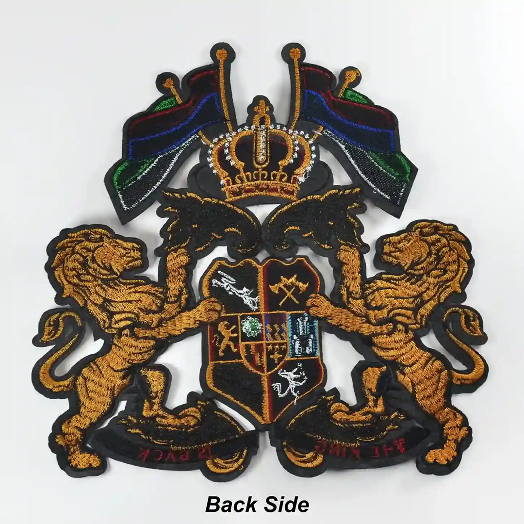 Imperial Lion Crown Sew Patch