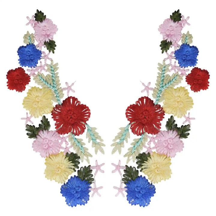 Multicolor Flower Star Design Patch