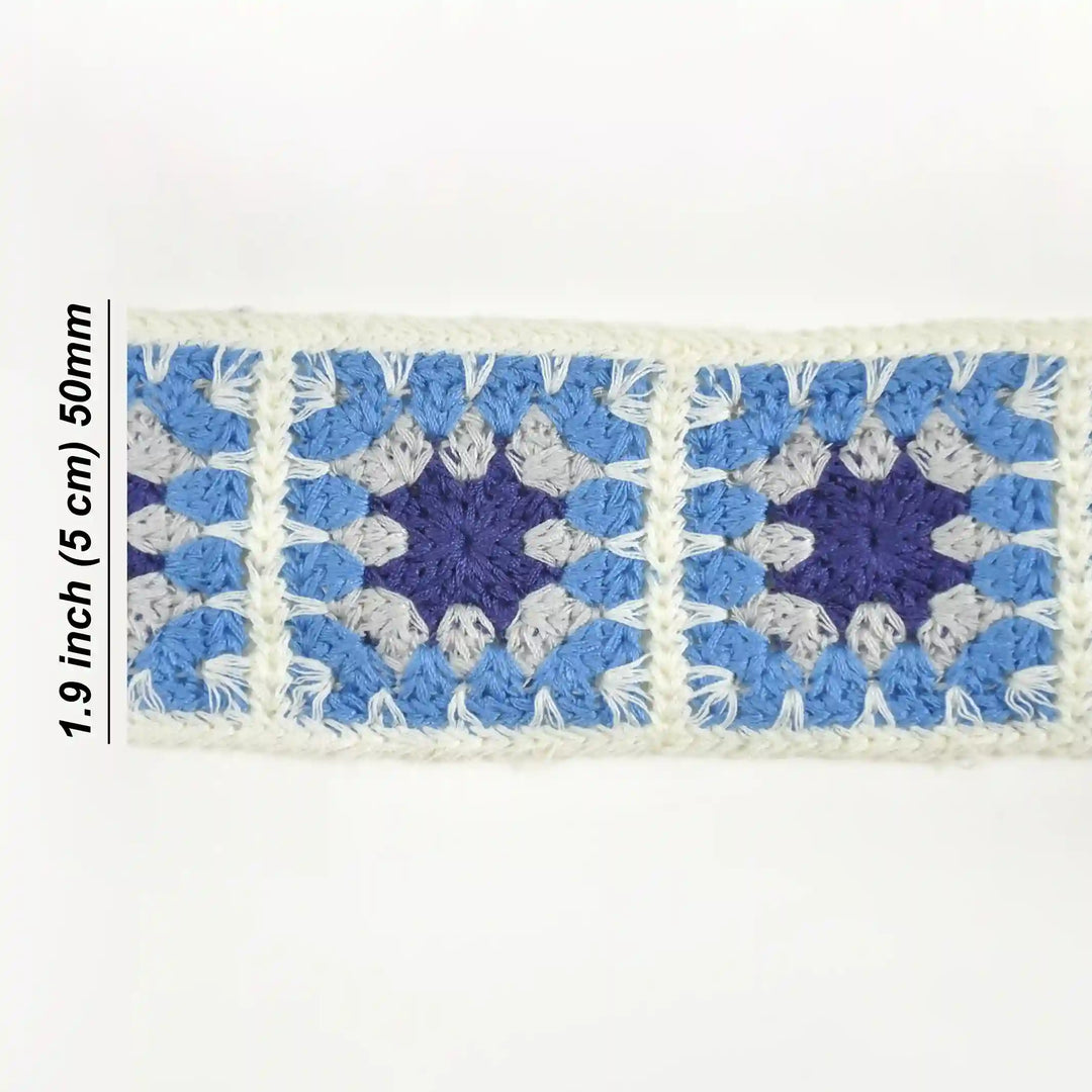 Crochet Square Ribbon Lace