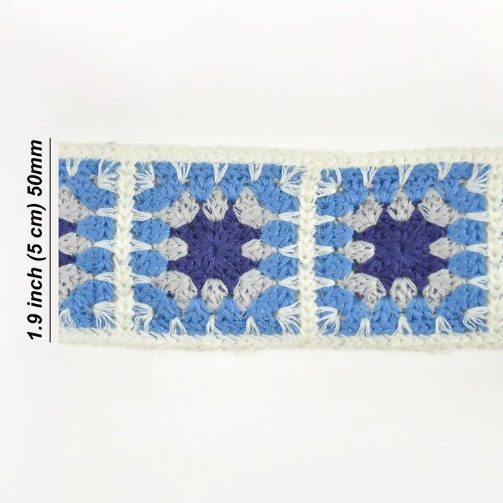 Crochet Square Ribbon Lace
