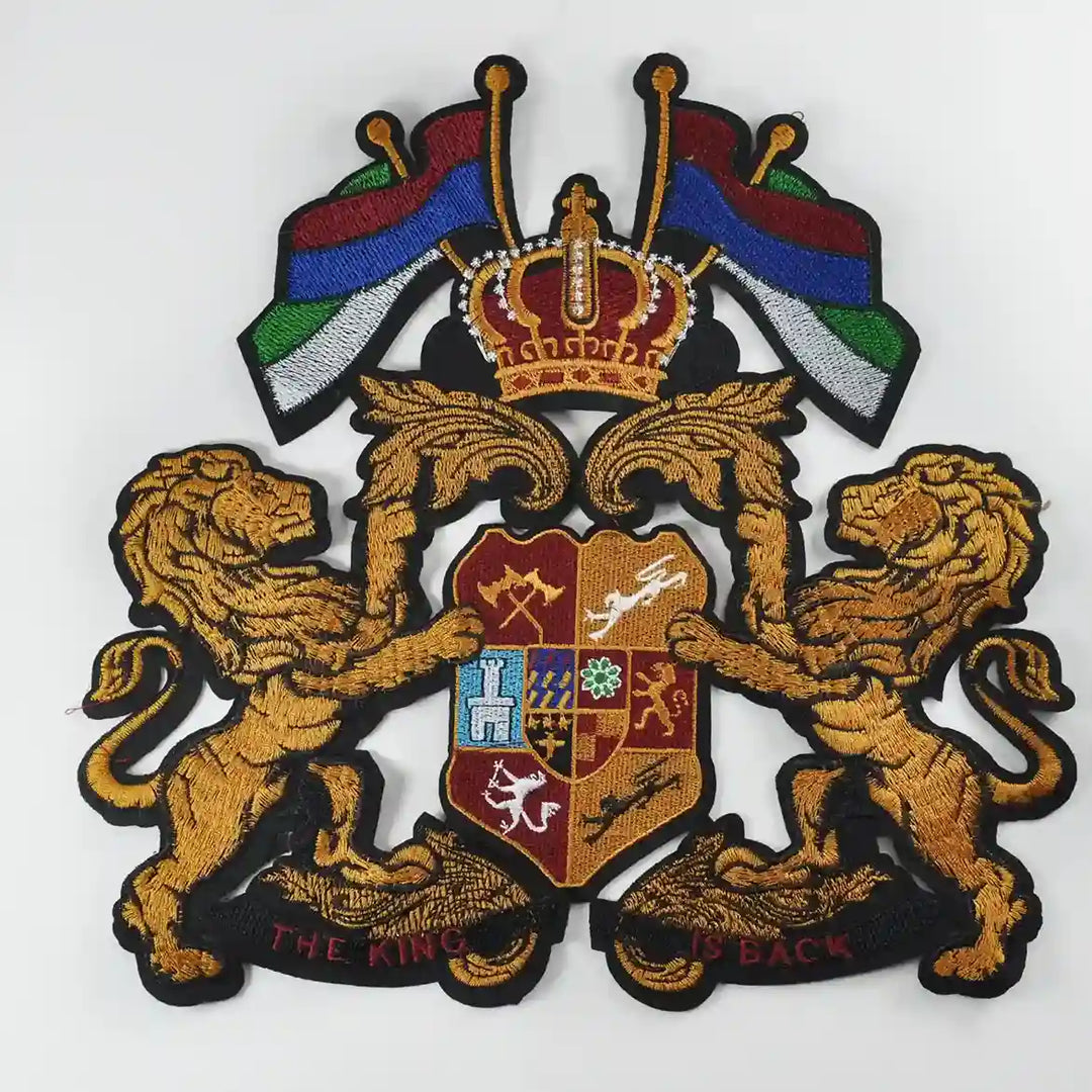 Imperial Lion Crown Sew Patch