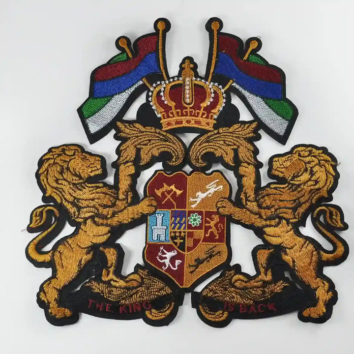 Imperial Lion Crown Sew Patch