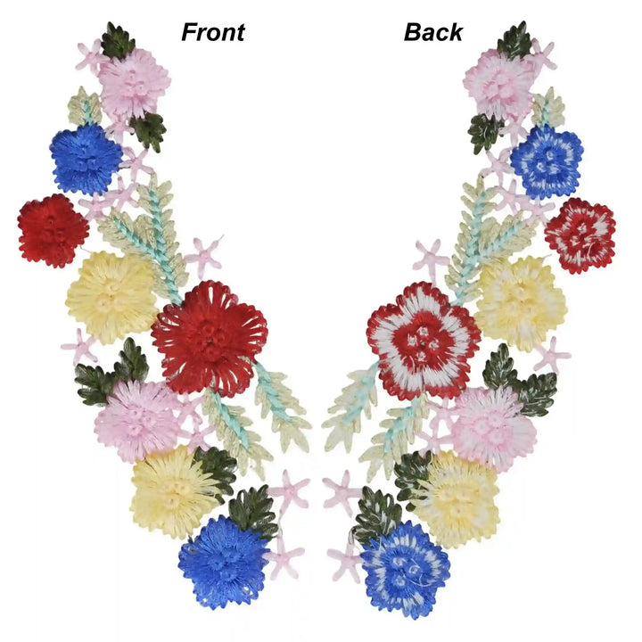 Multicolor Flower Star Design Patch