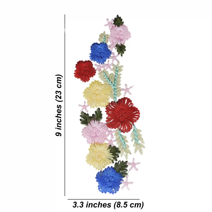 Multicolor Flower Star Design Patch