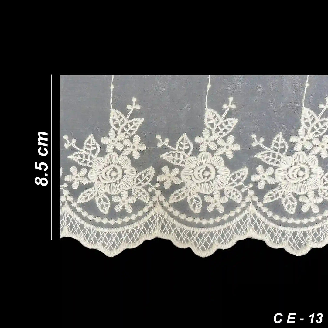 Floral Organza Lace | 2 Meters | SKU-CE-13