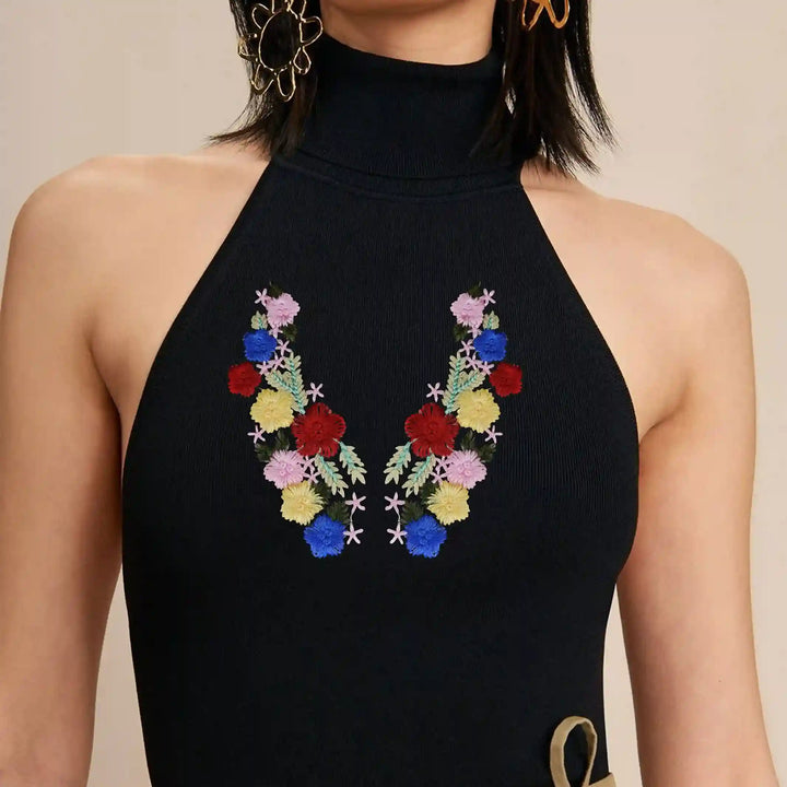 Bright and Bold Embroidered