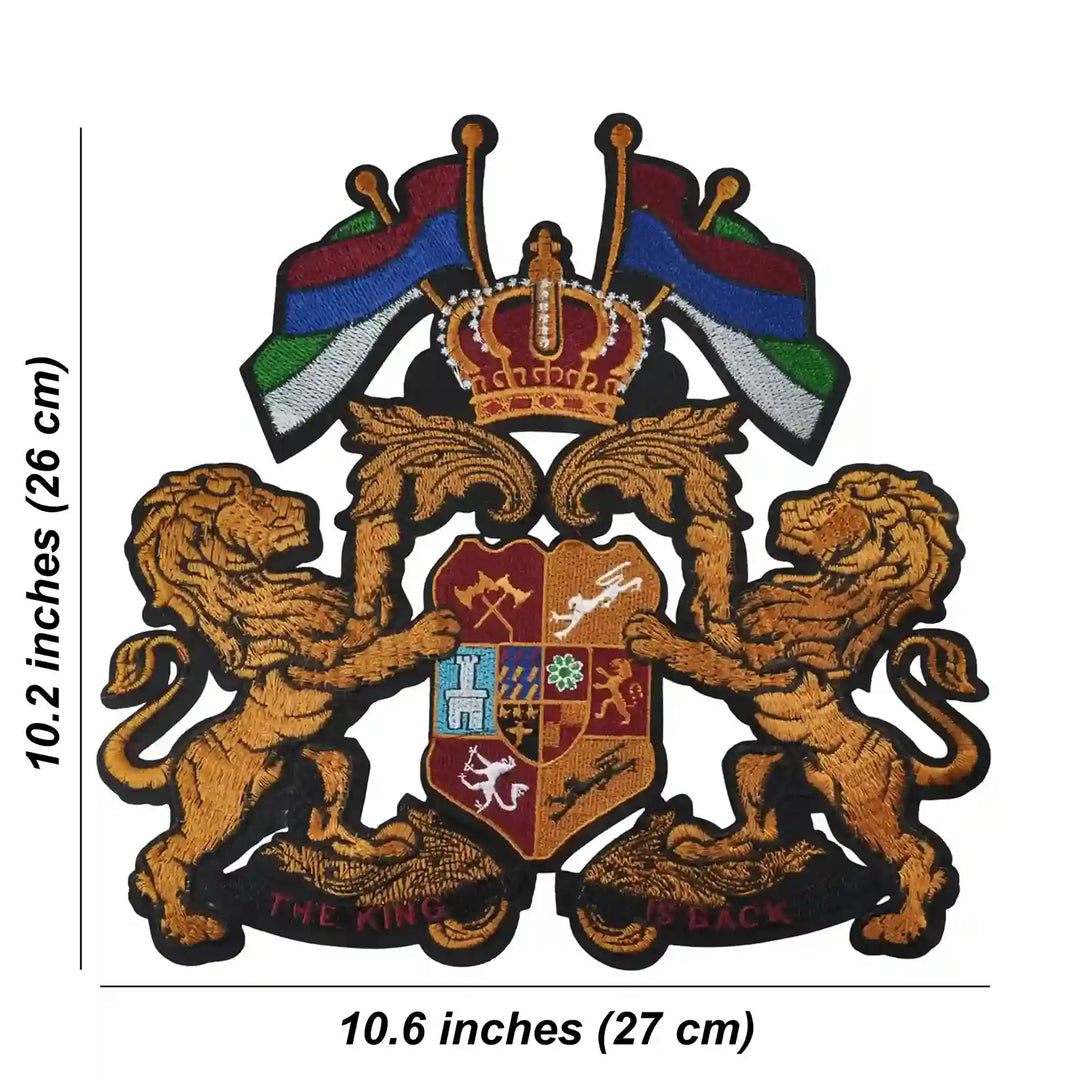 Imperial Lion Crown Sew Patch