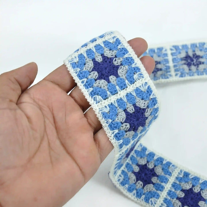 Crochet Square Ribbon Lace