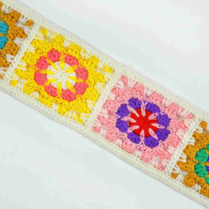 Rainbow Granny Square Trim