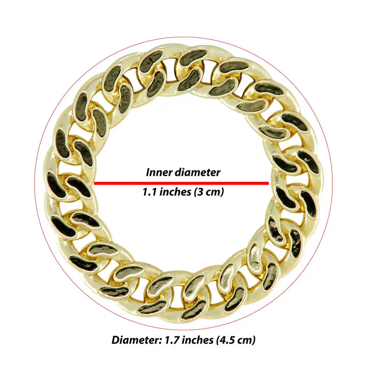 Circular Chain Style Metal Buckle