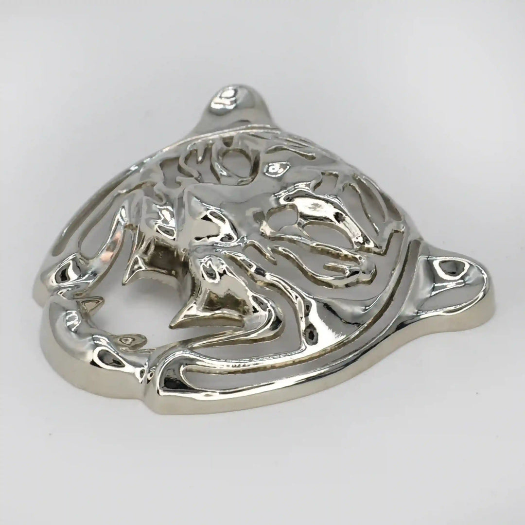 Tiger Head Emblem Brooch