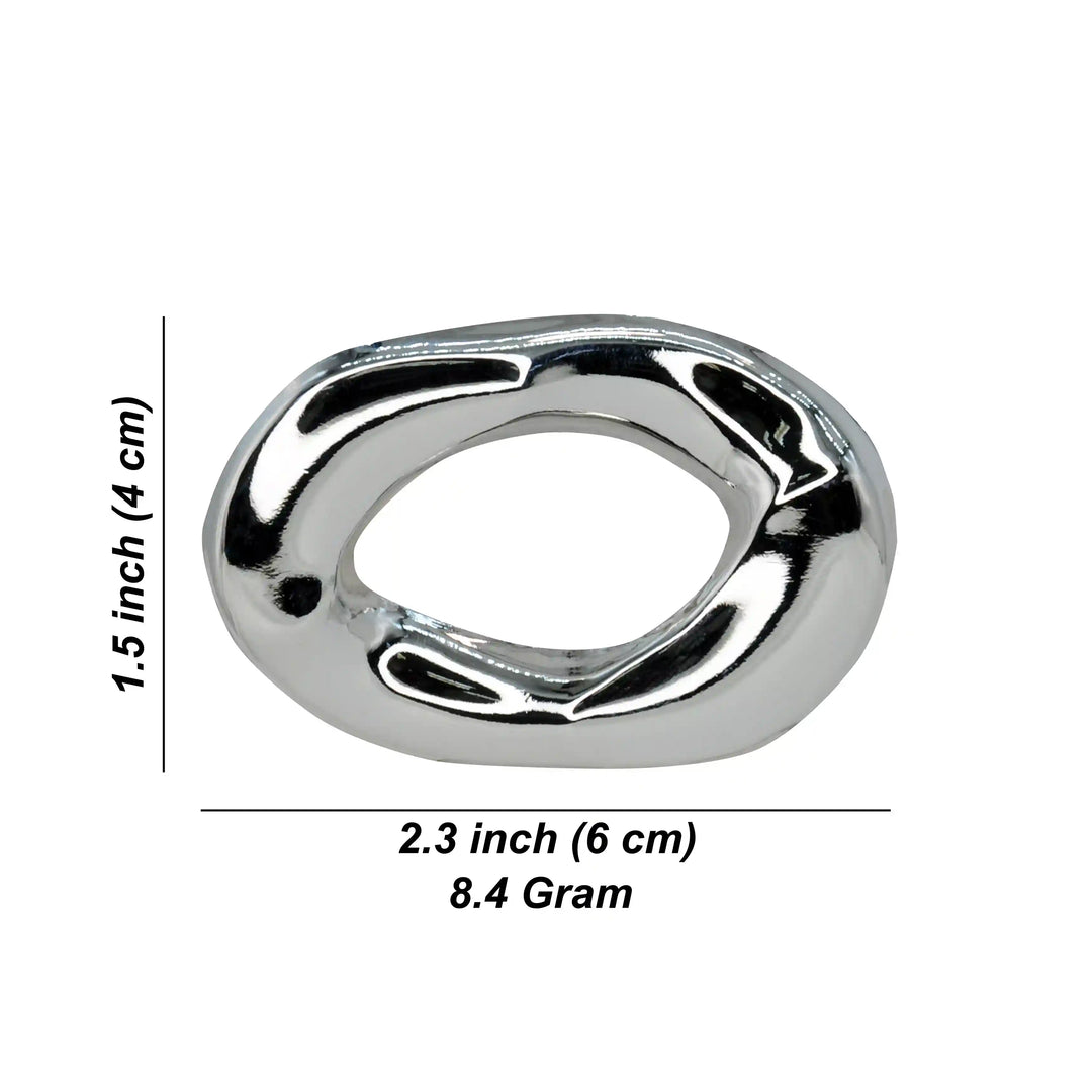 Silver Abstract Brooch