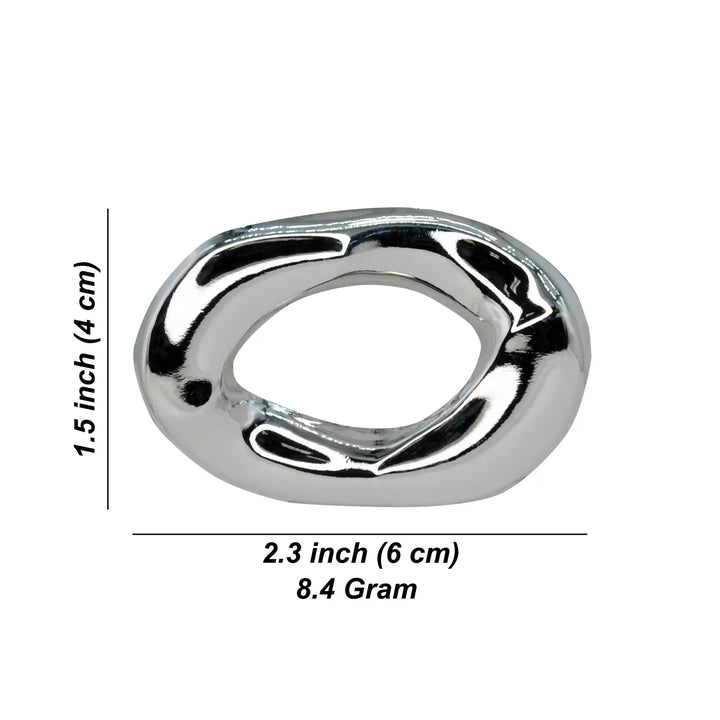 Silver Abstract Brooch