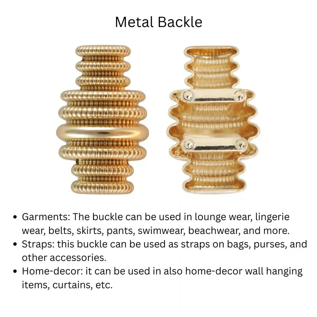 Ribbed Barrel Style Buckle