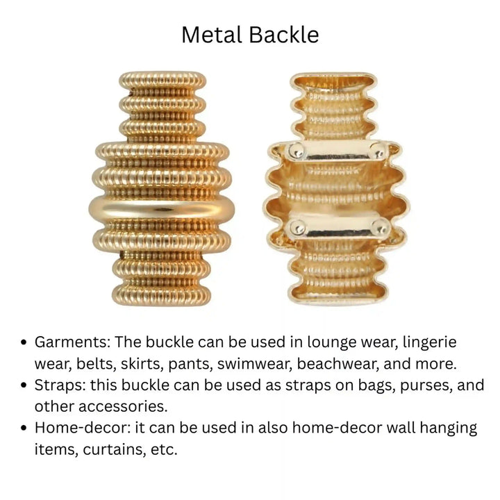 Ribbed Barrel Style Buckle