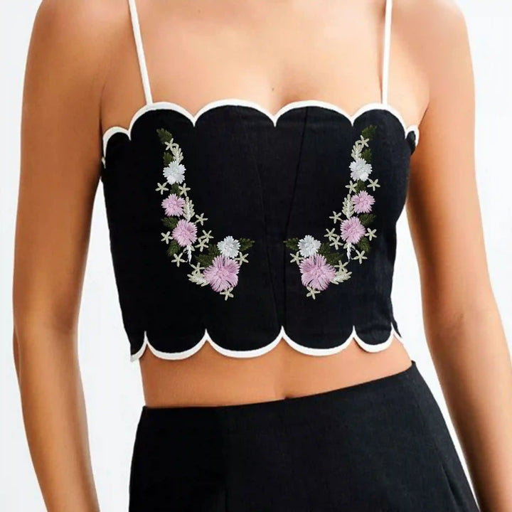 Embroidered Floral Applique
