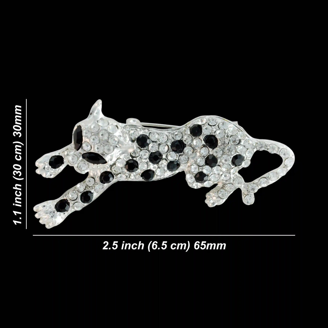 Snow Leopard Brooch Pin