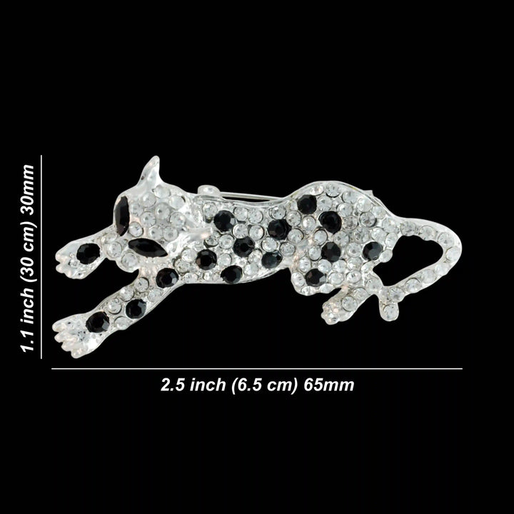 Snow Leopard Brooch Pin