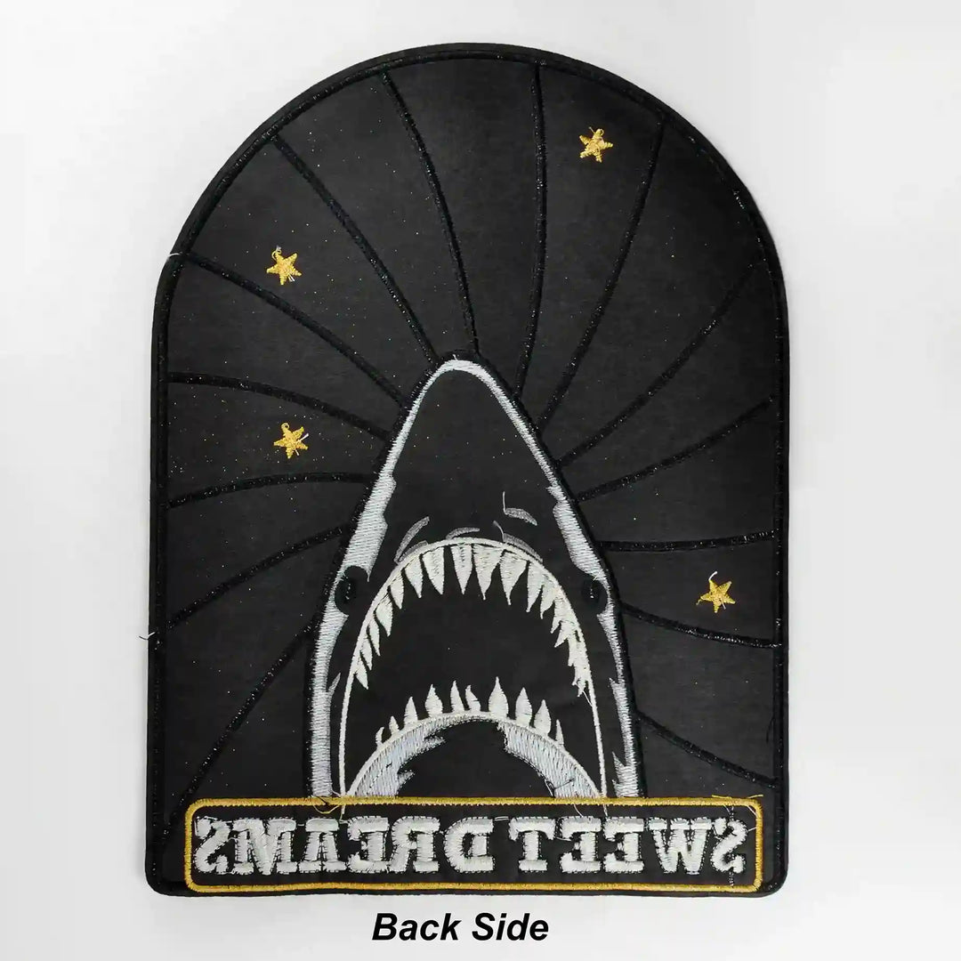 Colorful Stripe Shark Sew Patch