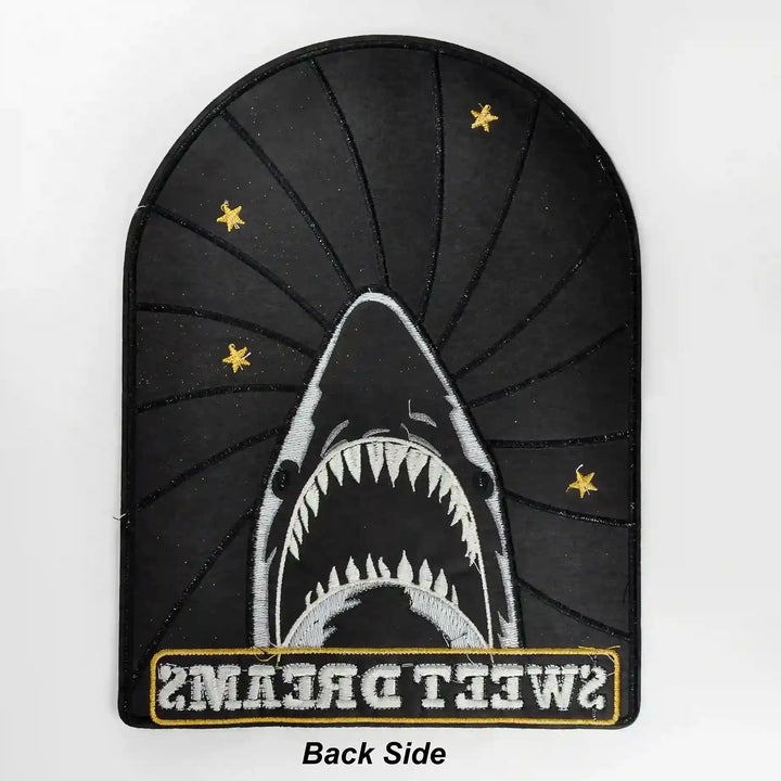 Colorful Stripe Shark Sew Patch