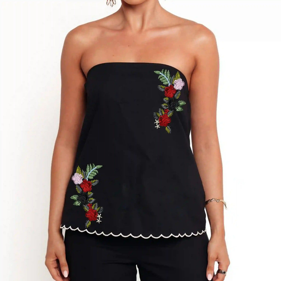 Multicolor Embroidered Floral Applique