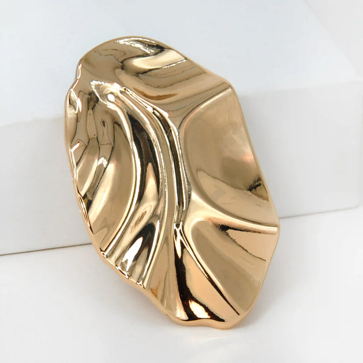 Organic Pleated Abstract Buckle