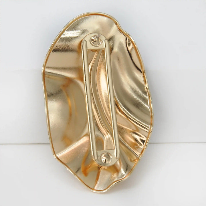 Organic Pleated Abstract Buckle