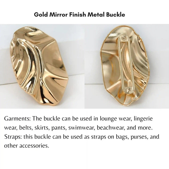 Organic Pleated Abstract Buckle