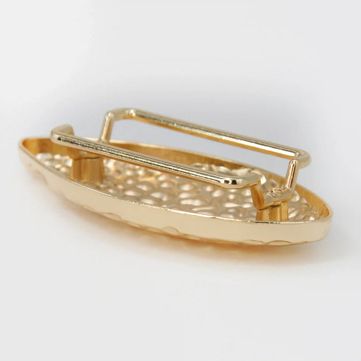 Pebbled Organic Leaf Buckle